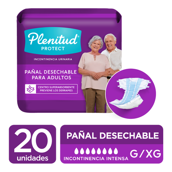 Pañales para Adulto Plenitud Protect G/XG 20uds